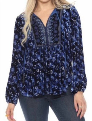 Johnny Was - Blusa com bainha curva