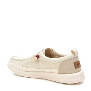 Xti - Mocassim de lona Dockside feminino