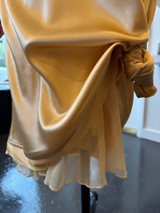 Brazeau Tricot - Women's Silk Charmeuse Racer Back Midi Dress