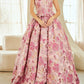 Amelia Couture - Strapless Flower Bow Detail Prom Gown