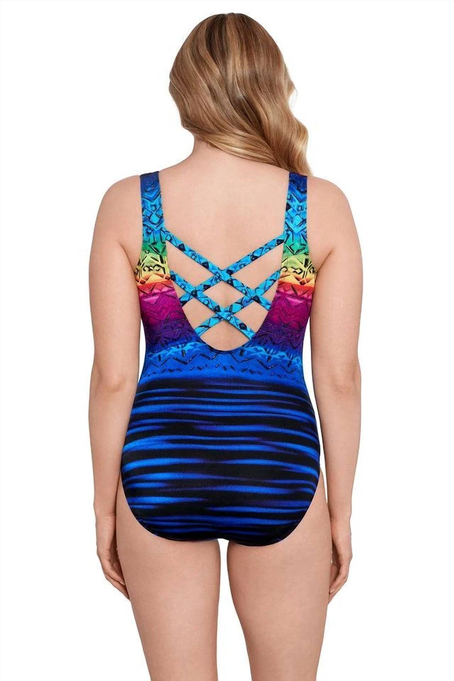 Longitude - Mombasa Double X-back Tank One Piece Brown