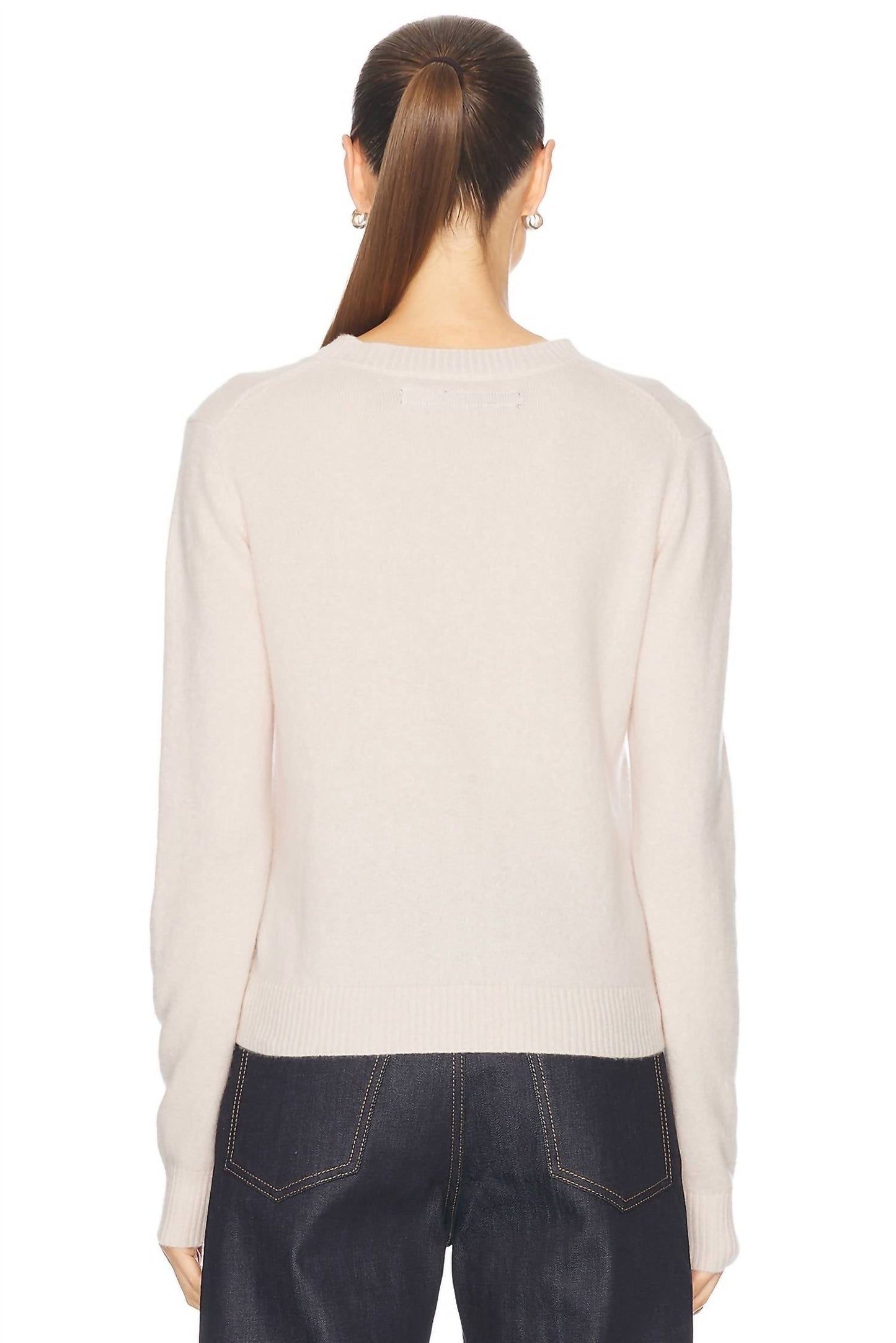 Enza Costa - POWDER CASHMERE KNITTED CREW