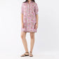 Ann Mashburn - Elbow-sleeved Frill Dress