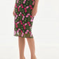 Joseph Ribkoff - Floral Embroidered Pencil Skirt