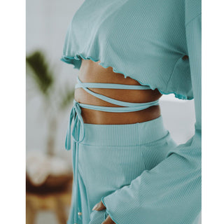 Soah - Blusa curta Clear Skies feminina