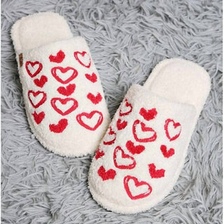 Wona Trading - Pantufas femininas bordadas em formato de coração de doce