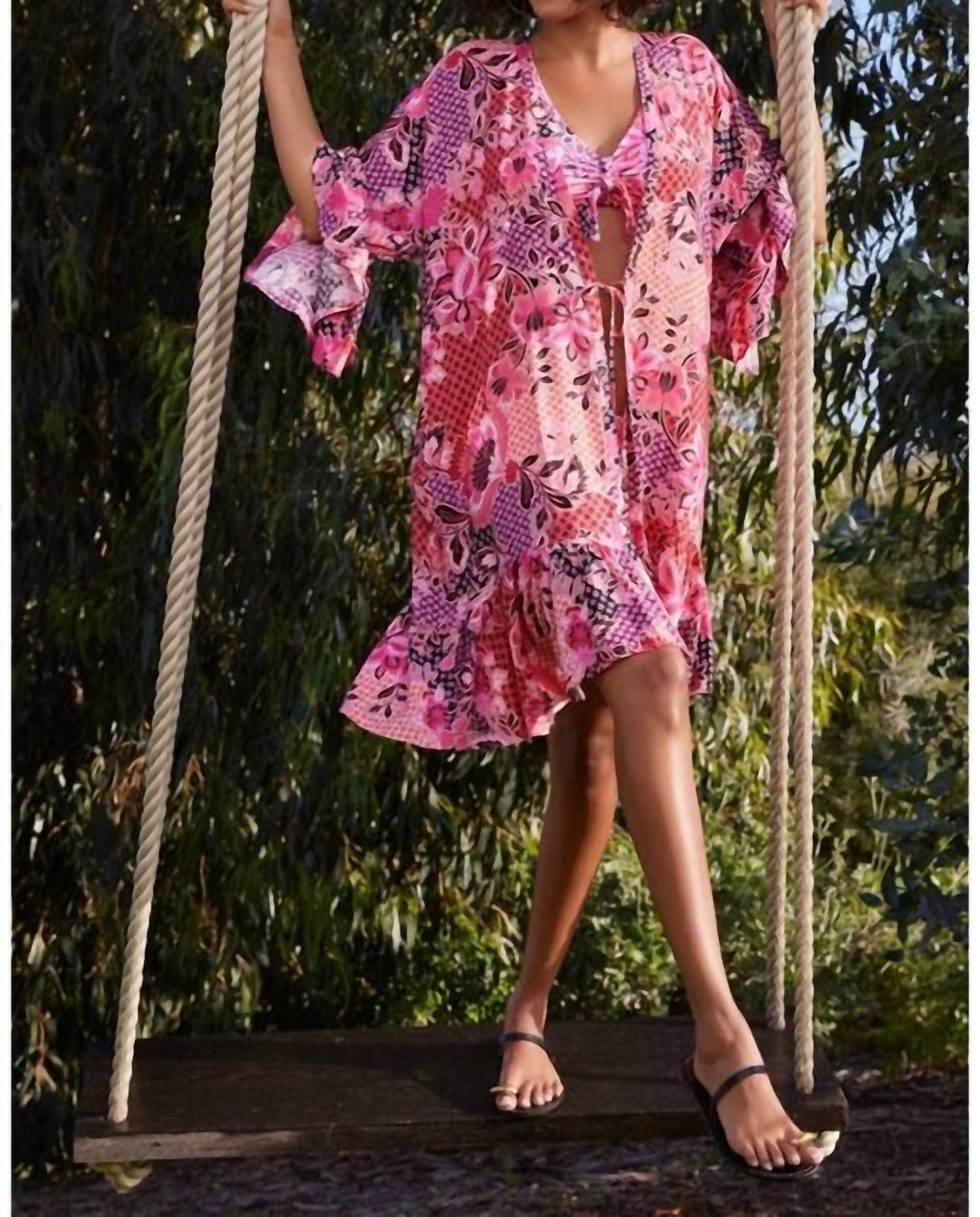 Johnny Was - VALENNIS RUFFLE KIMONO