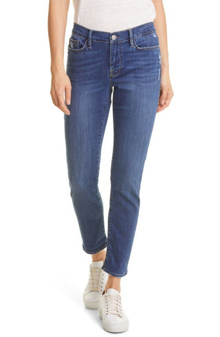 FRAME Le Garcon Straight Leg Jeans in Lupine Grind - Size 31