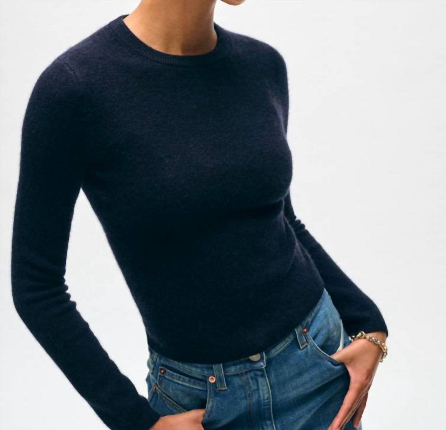 White + Warren - Cashmere Slim Stretch Crew