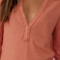 Free People - Raina Johny Collar Long Sleeve Tee