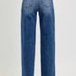 Risen - High Rise Tummy Control Wide Baggy Jeans