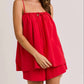 Le Lis - Frankie Shirred Neck Tank And Short Set