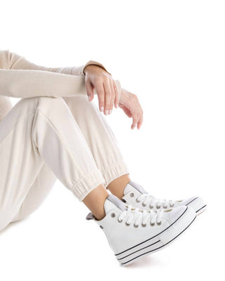 Xti - Tênis Casual Feminino de Cano Alto
