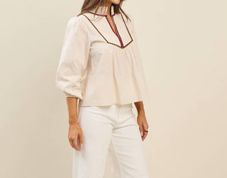 Able - Sophia Embroidered Top