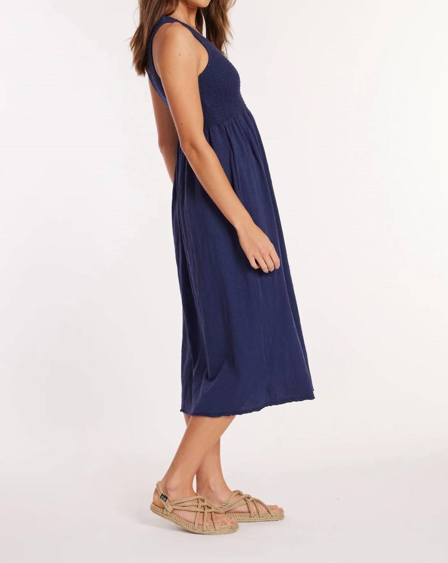 Mododoc - Smocked Tank Midi Dress