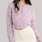 &Merci - Chunky Knit Wave Detail Sweater