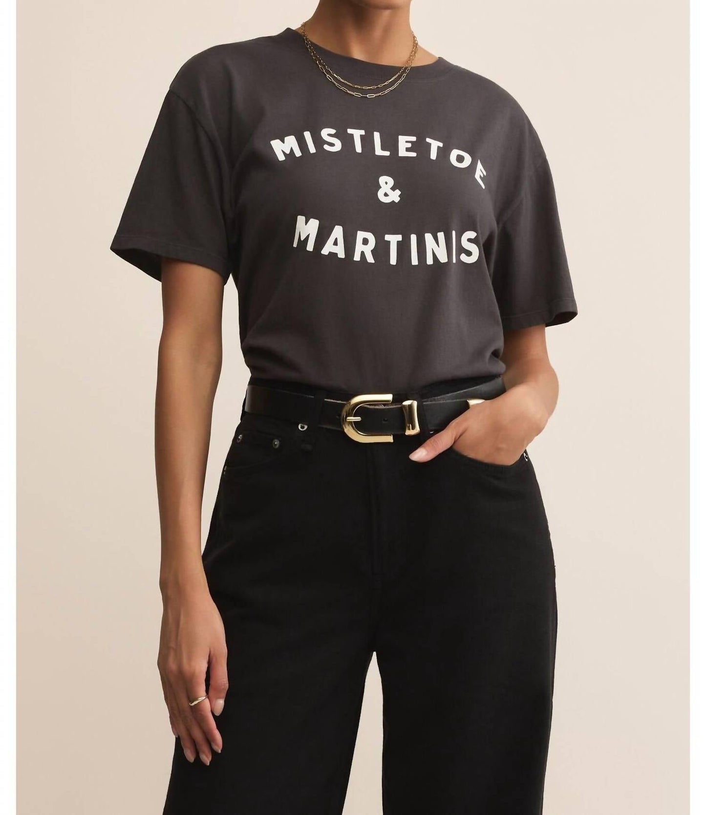 Z Supply - Mistletoe & Martinis Boyfriend Tee