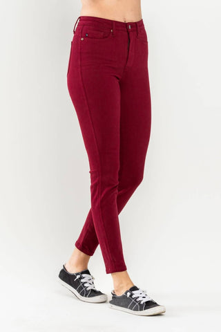 Judy Blue - Calça jeans skinny com controle de barriga e cintura alta