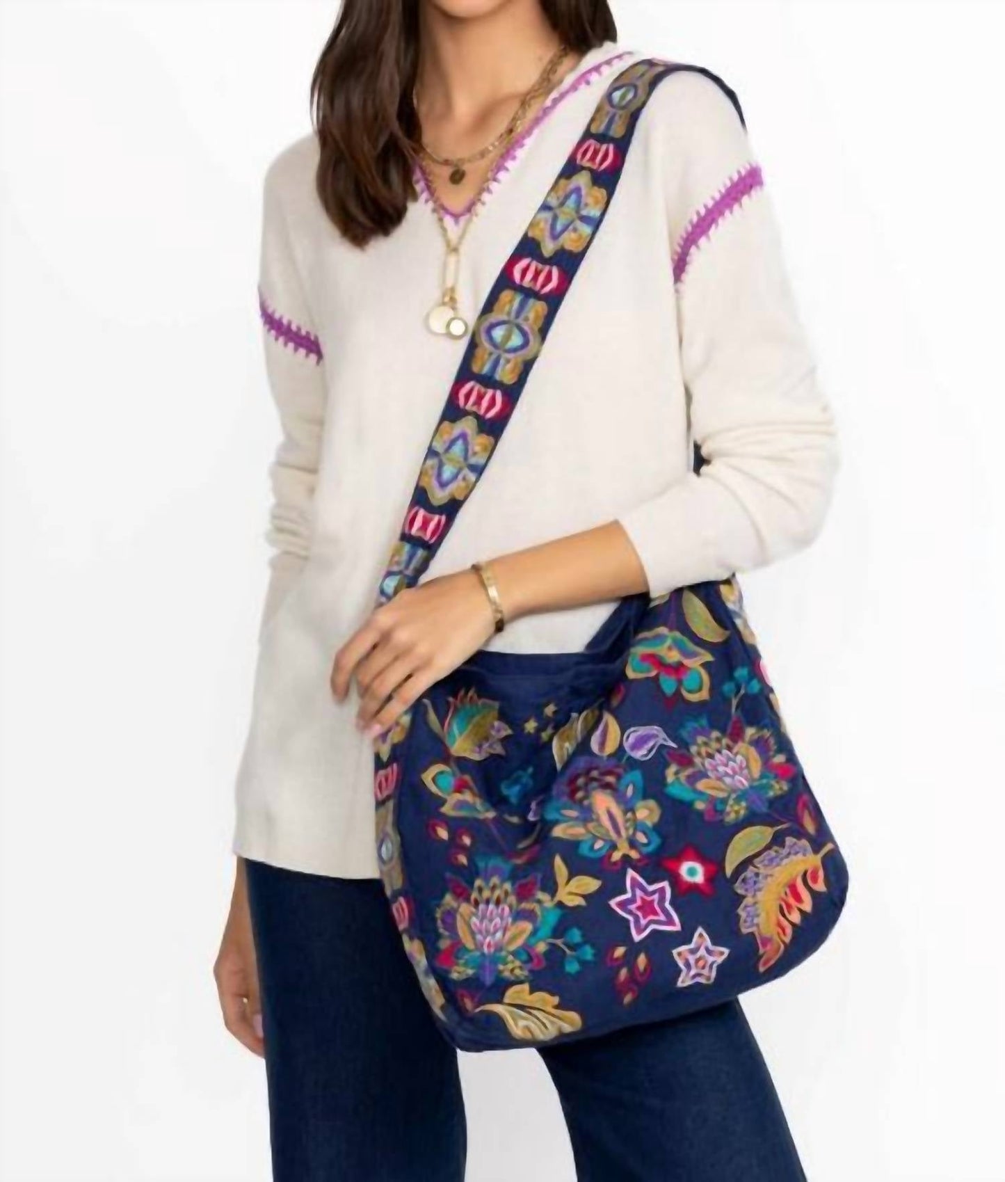 Johnny Was - WIDE STRAP TOTE BAG ETHAL