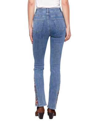 Charlie B - Calça jeans boot cut bordada