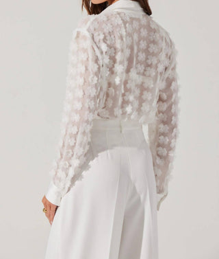 Astr - Camisa Ioannis 3D com apliques florais