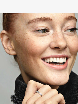 Pandora - Women's Sparkling Twisted Lines Ring