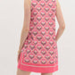 Entro - Scalloped Floral High Neck Mini Dress
