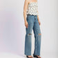 En Saison - Smocked Wrap Peplum Top