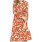 Entro - Floral Print Midi Dress