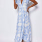 Sail To Sable - V-neck Flutter Sleeve Maxi Dress