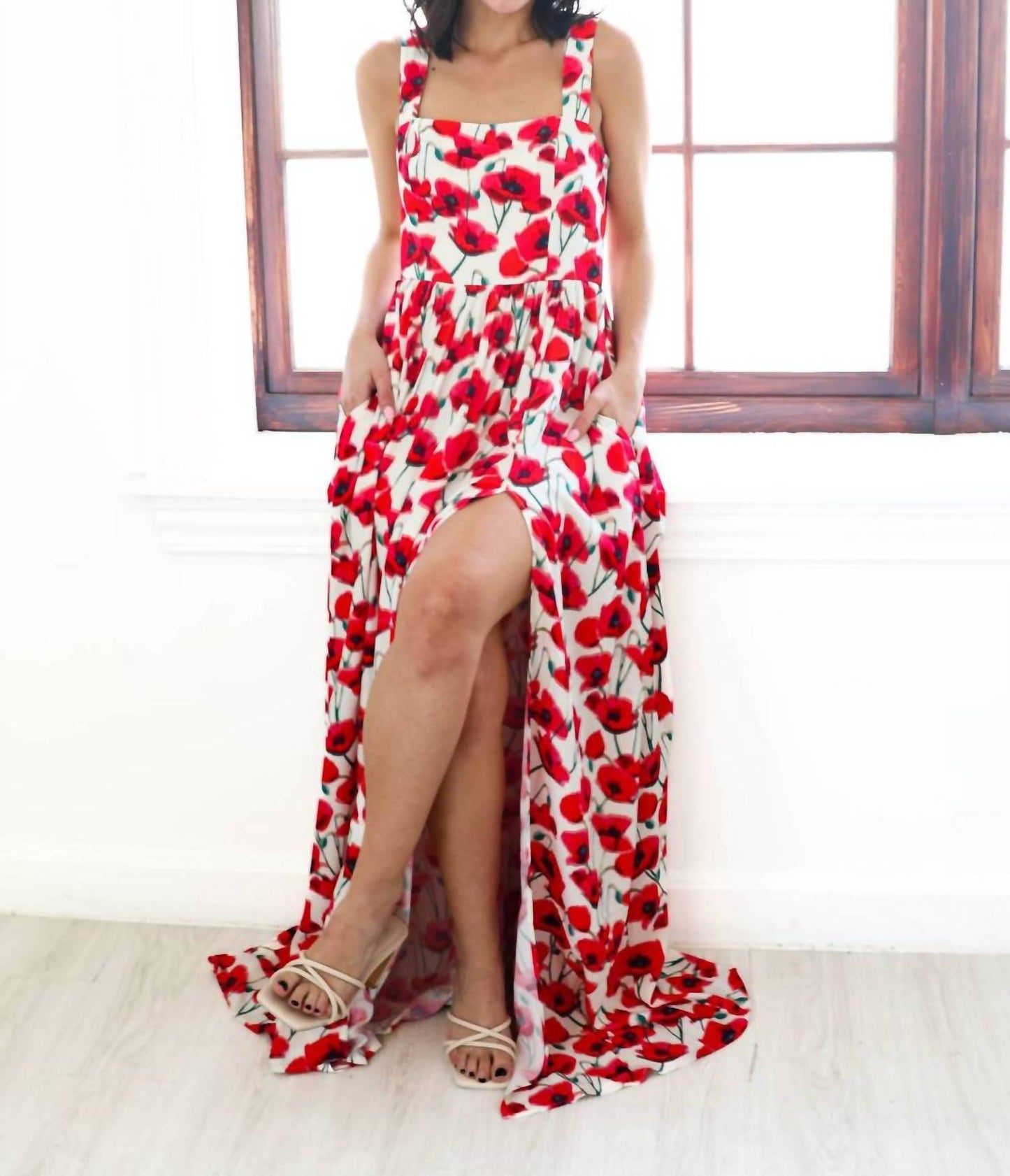 Amanda Uprichard - Florence Square Neck Maxi Dress