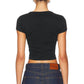 Enza Costa - Supima Baby Rib Cropped Tee