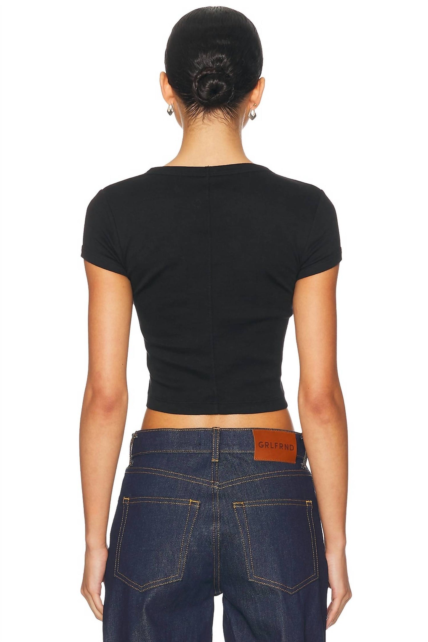 Enza Costa - Supima Baby Rib Cropped Tee