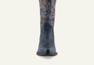 Buck &amp; Brana - Botas de vaqueira de couro fino Tessa