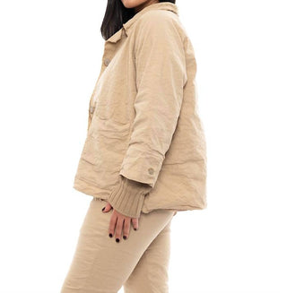 Aequamente - Jaqueta de algodão amassada