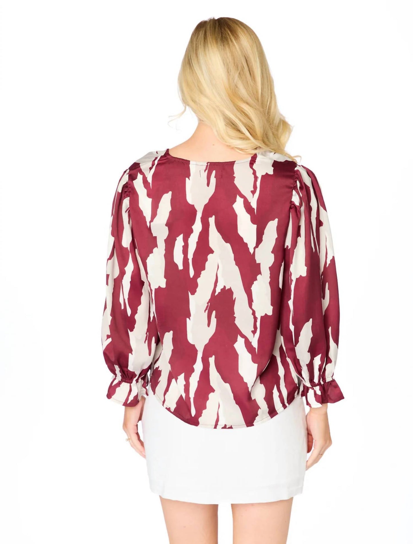 Stewart Simmons - Abstract Three-quarter Sleeve Top