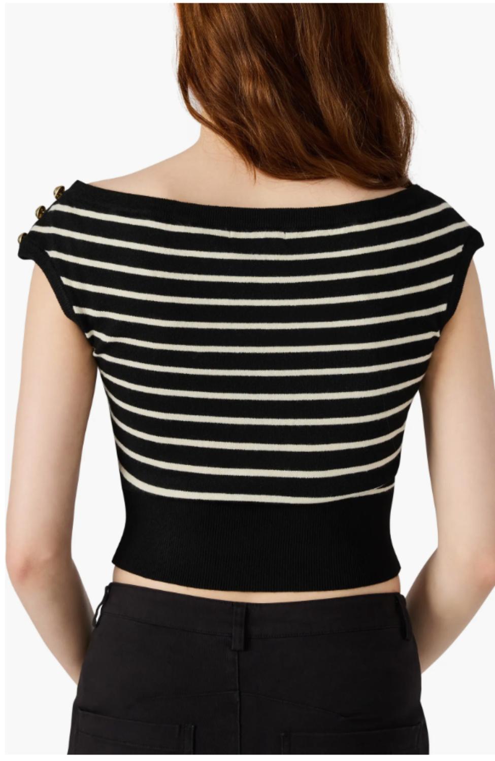 Steve Madden - Sarita Crop Sweater Top