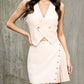 Coalition La - Mia Allure Vegan Leather Vest And Skirt Set
