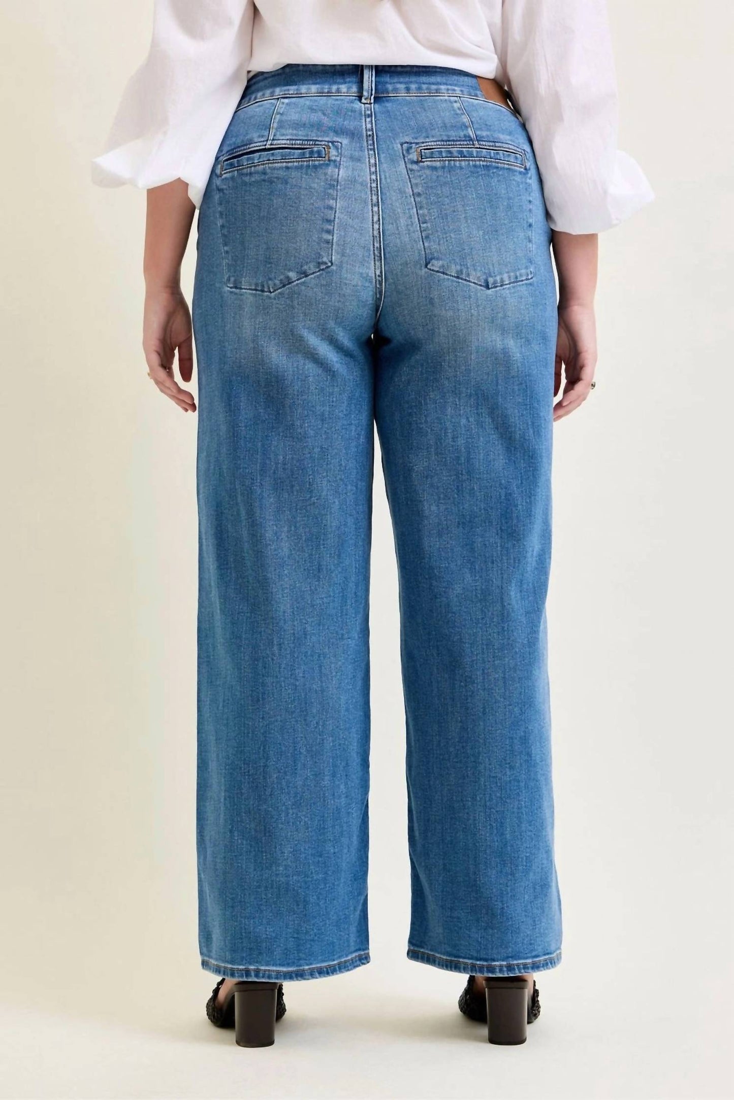 Judy Blue - High Waist Trouser Column Jeans - Petite