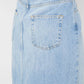 Topshop - Denim Front Split Pencil Denim Skirt