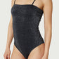 Find Me Now - Light Lurex Tube Top One Piece Bodysuit