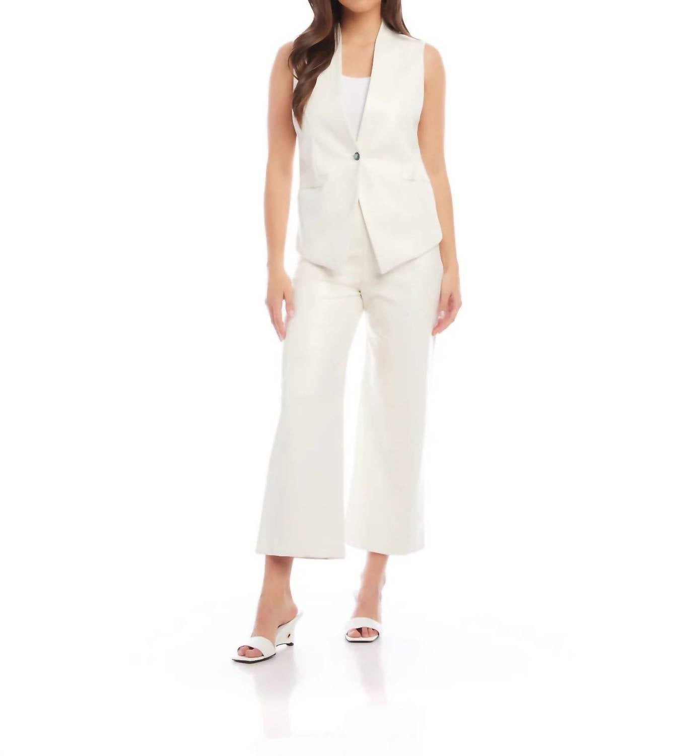 Fifteen Twenty - Faux Leather Vest