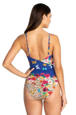 Johnny Was - Fleur Trançado Wrap Uma Peça