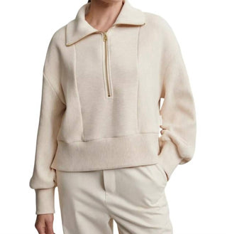 Varley - Blusa Ramona com meio zíper