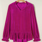 66Disco - Ruffled Sleeve V Neck Blouse