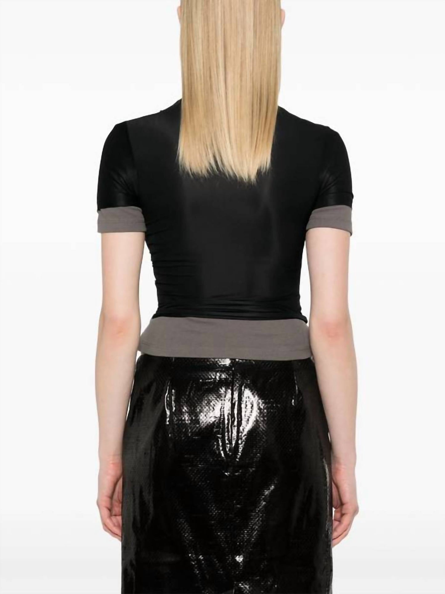 Christopher Esber - Sheer Overlay Loophole Ribbed Baby Tee