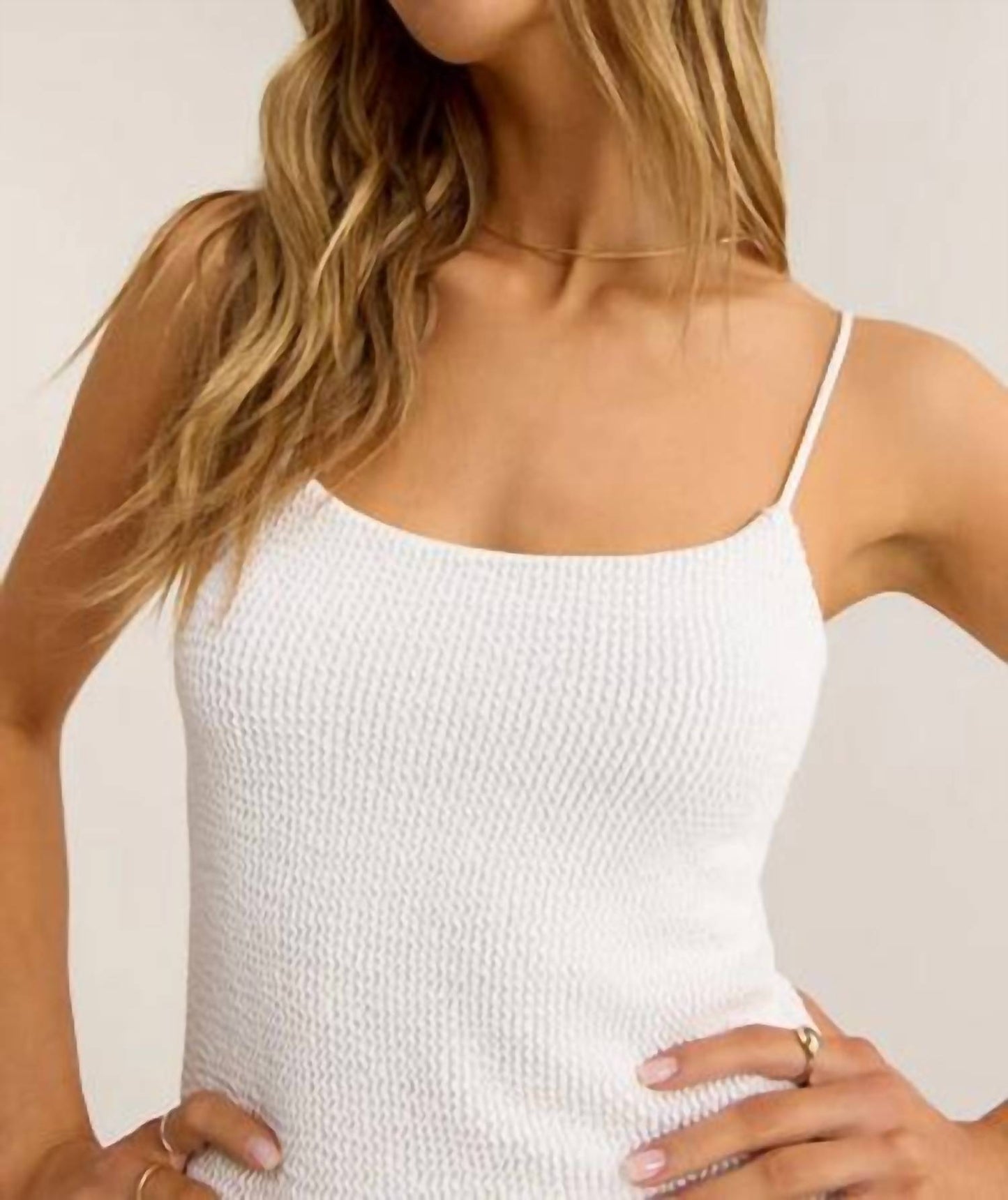 Z Supply - Azure Crinkle Stretch Knit Mini Dress