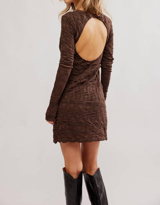 Free People - Vestido curto de manga comprida Paulie