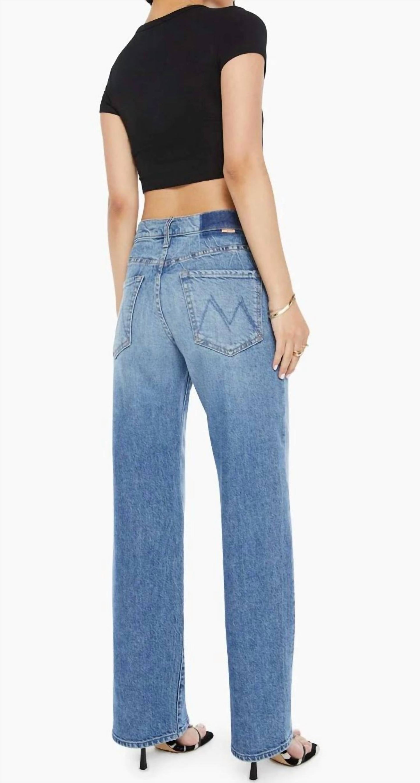 Mother - Mid Rise Tunnel Vision Sneak Jean