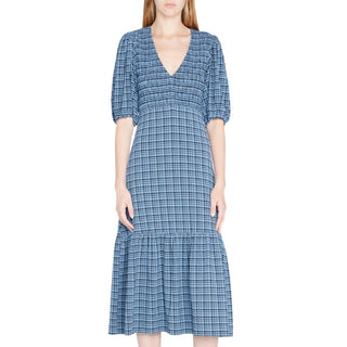 Ganni - VESTIDO MIDI COM LINHO LISBOA